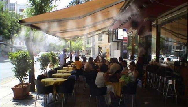 lắp hệ thống phun sương làm mát cho nhà hàng quán nhậu tại Đà Nẵng